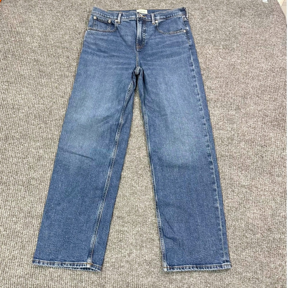 Everlane Jeans Womens 29R Blue Denim Wide Stright Leg Baggy Stretch 90s Y2K